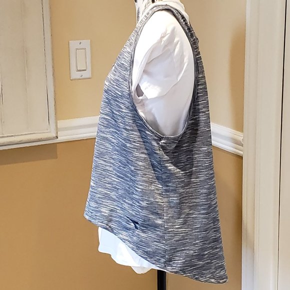 DIADORA TANK TOP CROPPED LADIES NAVY & WHITE SIZE : M - Picture 2 of 5